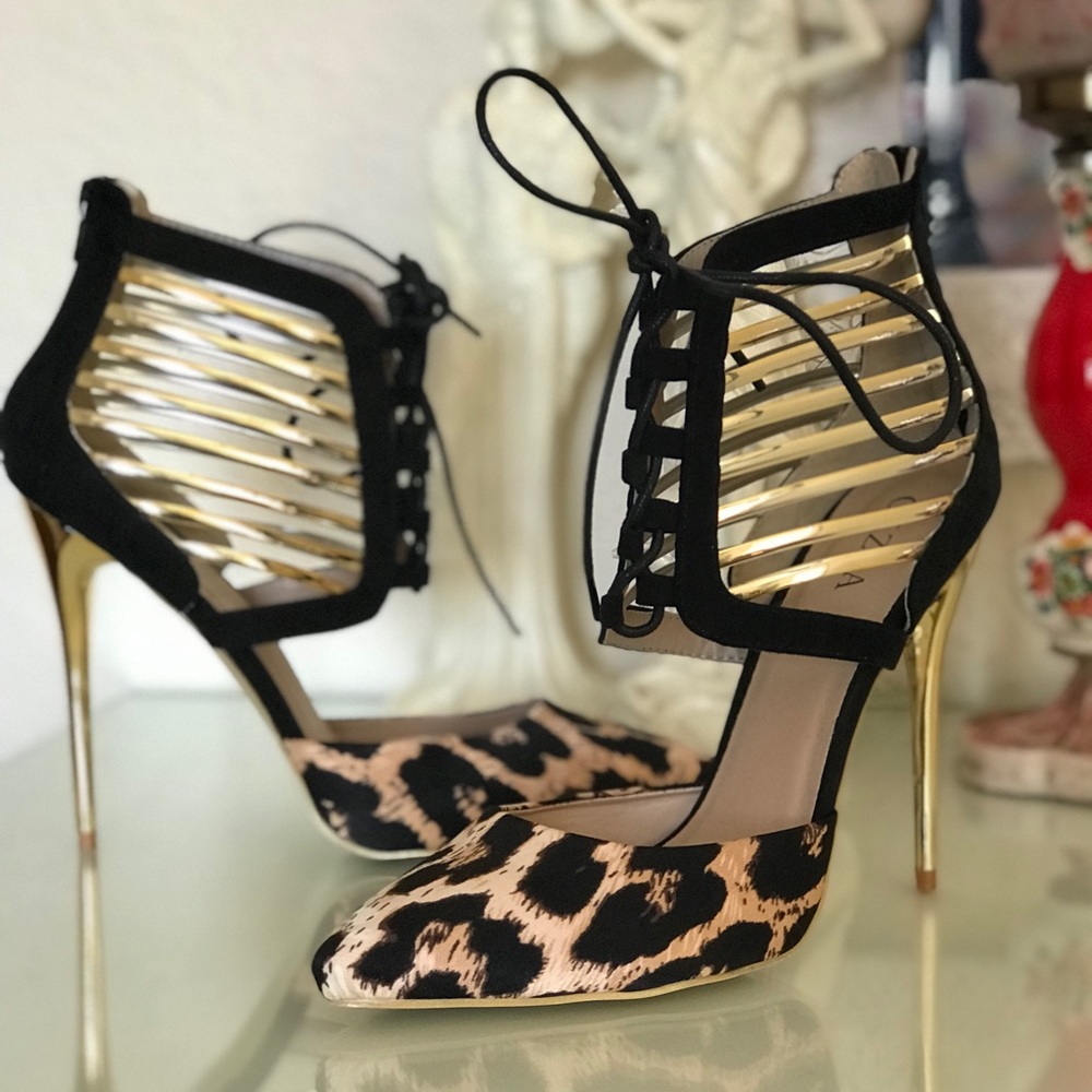 Leopard Print Heels - image 3